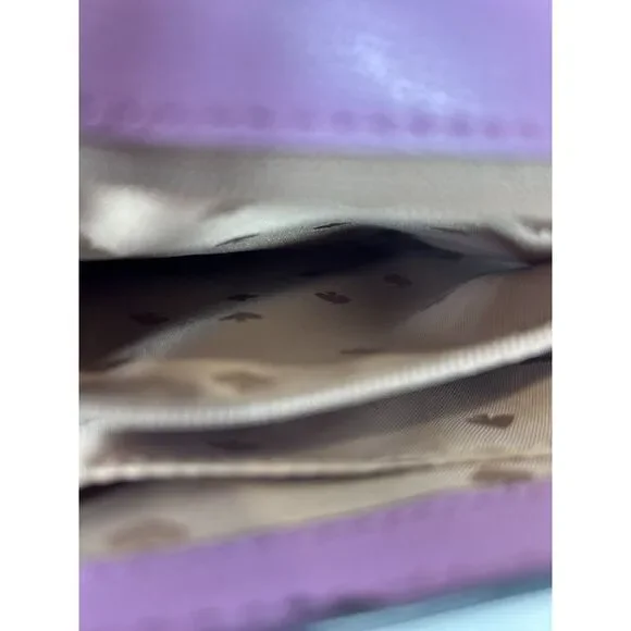 KATE SPADE NEW YORK MEDIUM‎ CHAIN SADDLE BAG ROBYN EXOTIC PINK MAUVE - Picture 15 of 16